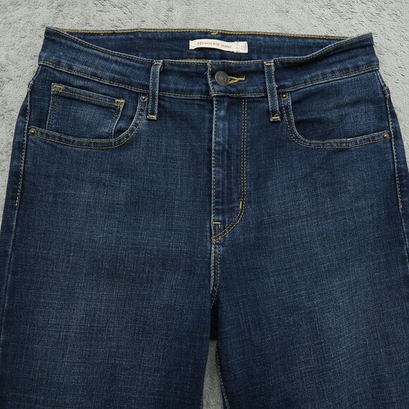Levi's 721 Jeans Women's Size 28 Blue High-Rise Skinny Denim 28" Inseam Stretch - Picture 13 of 16